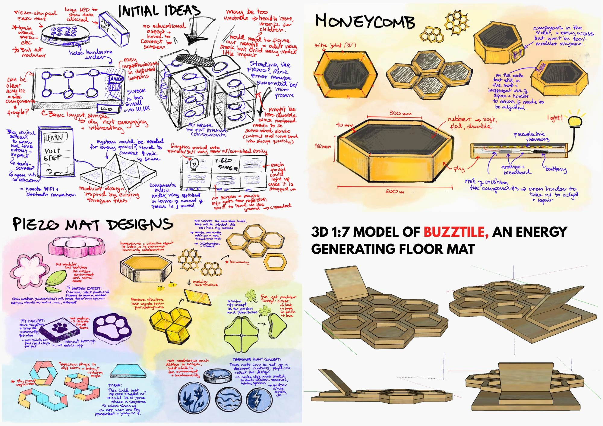 BuzzTile concept development and digital prototyping
