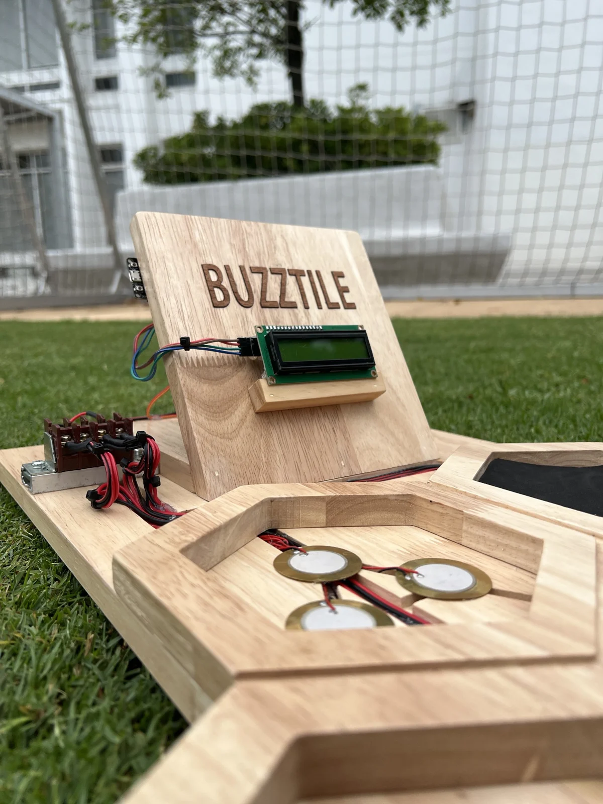 The completed prototype outdoors