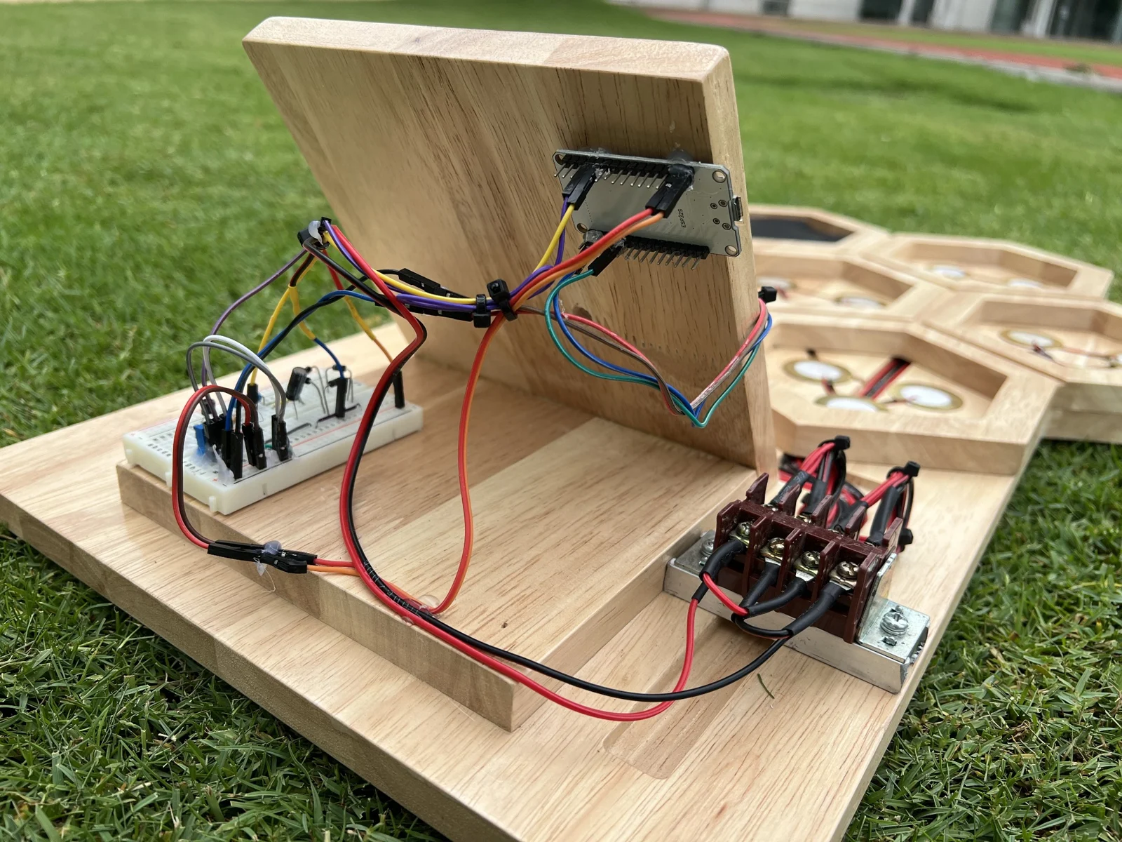 Electronics inside the BuzzTile control housing