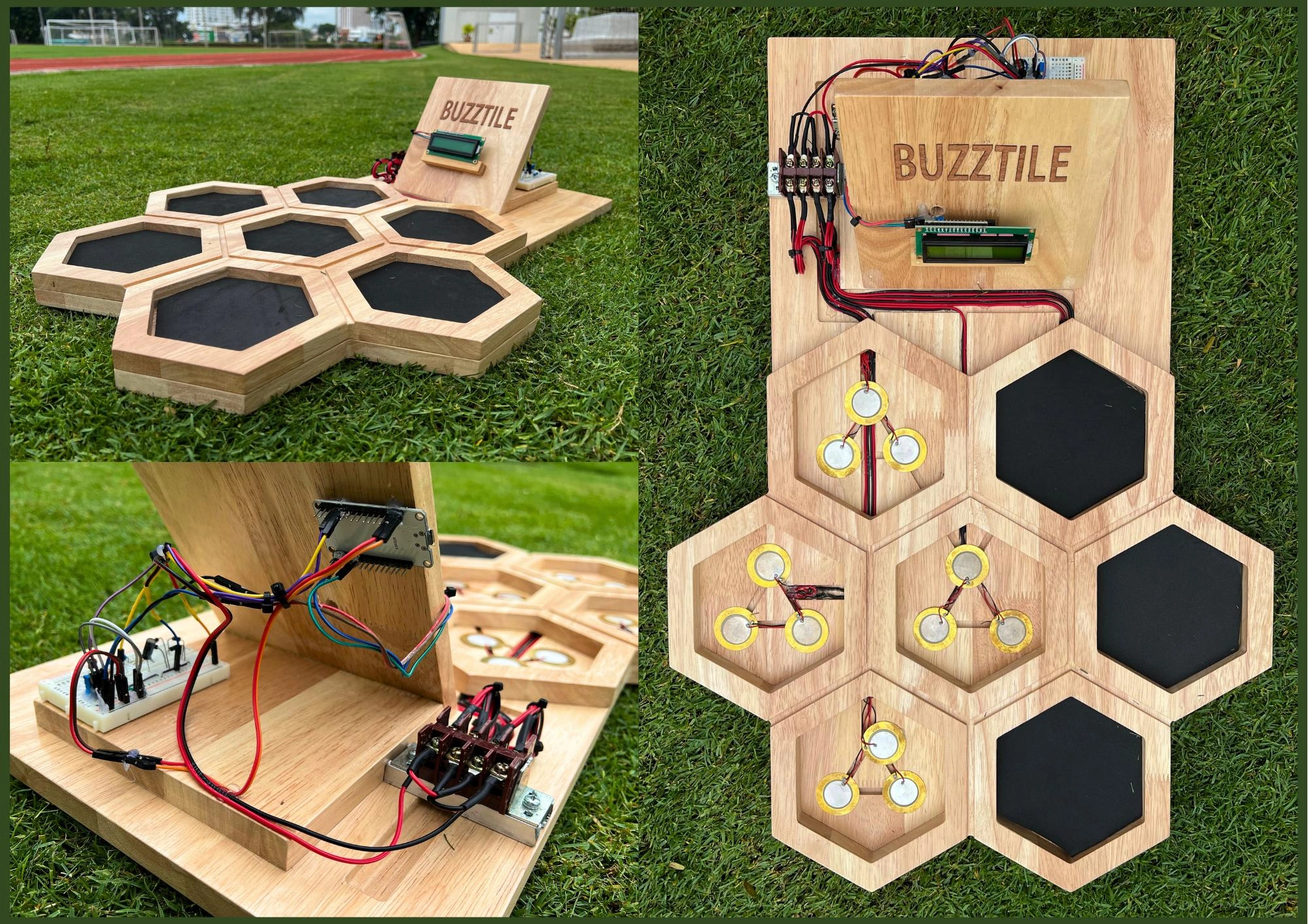 BuzzTile final product and integrated circuitry