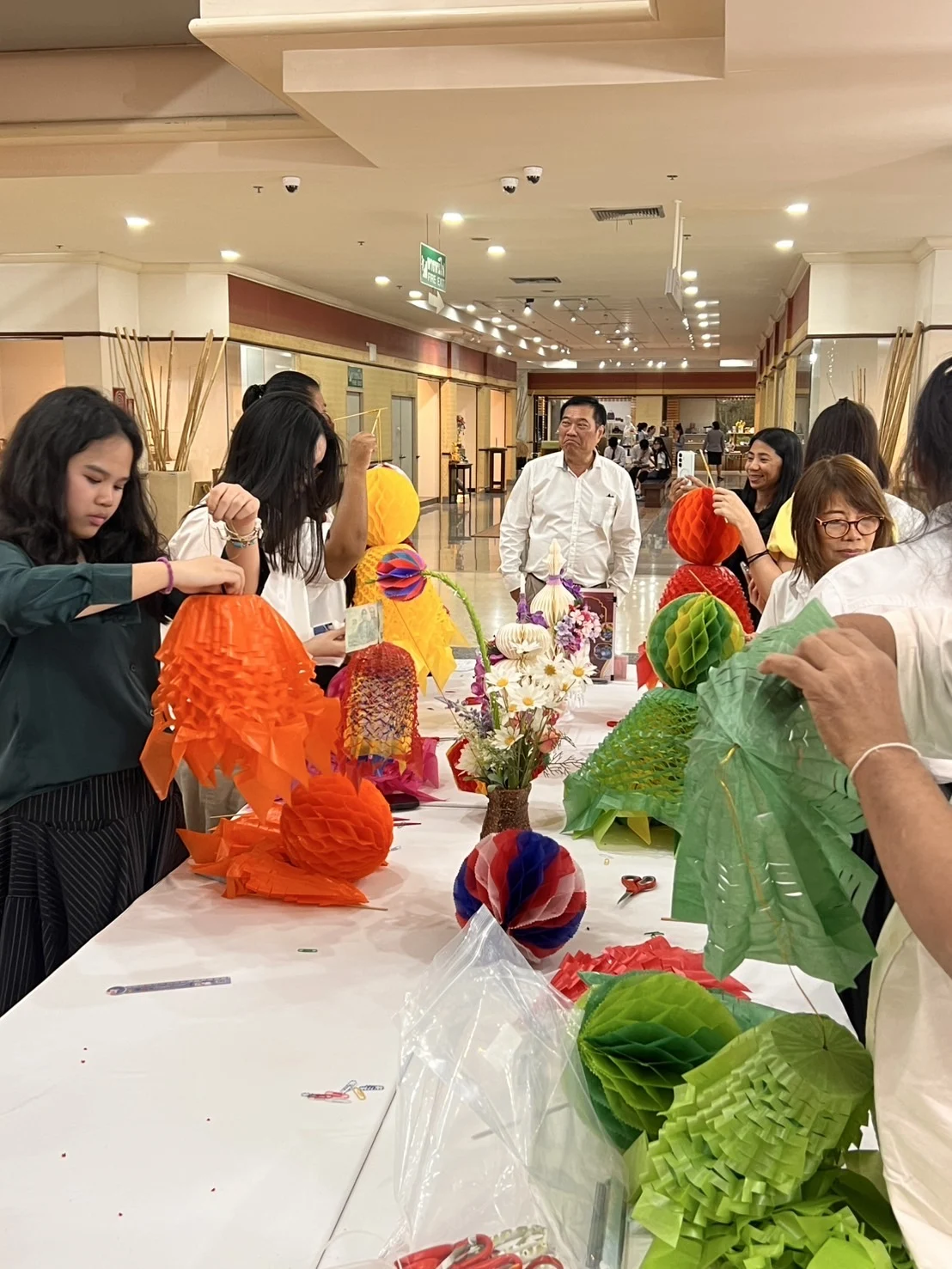 Exploring colorful textile designs