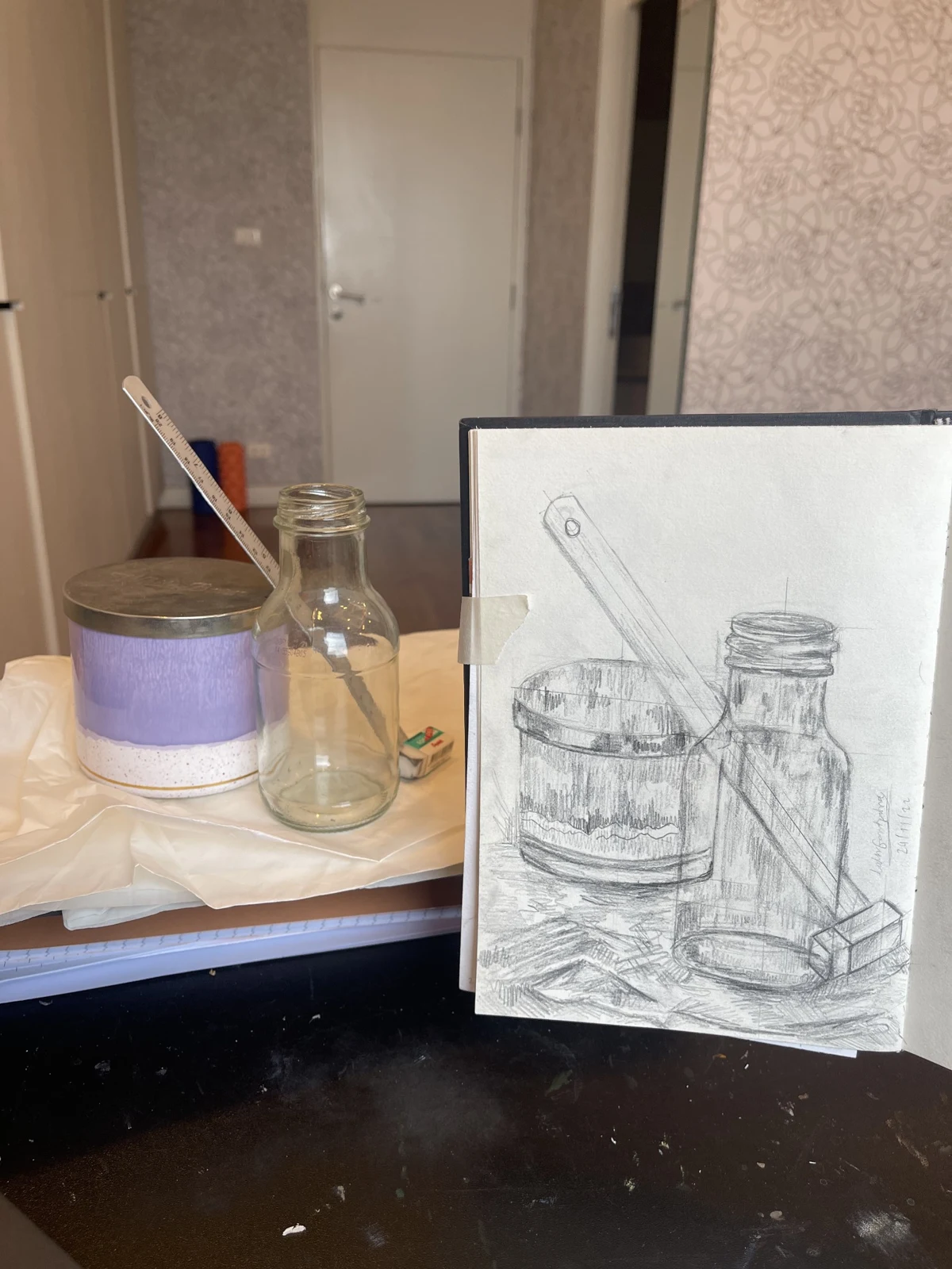 Objects in line